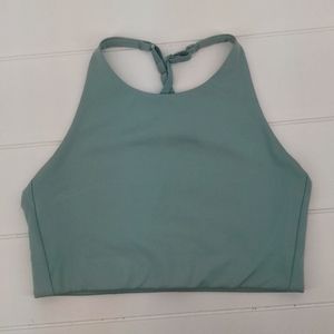 Girlfriend Collective Women's Sports Bra Light Green Blue Racerback Extra Small